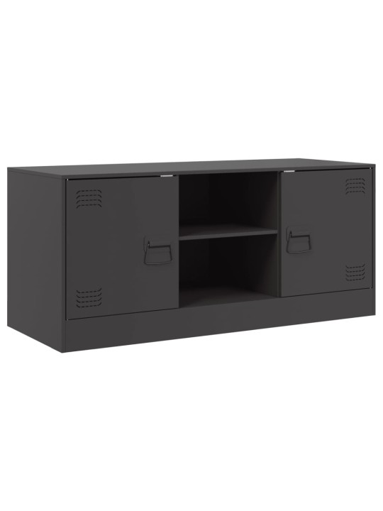 Tv skapītis, 99x39x44 cm, tērauds, melns