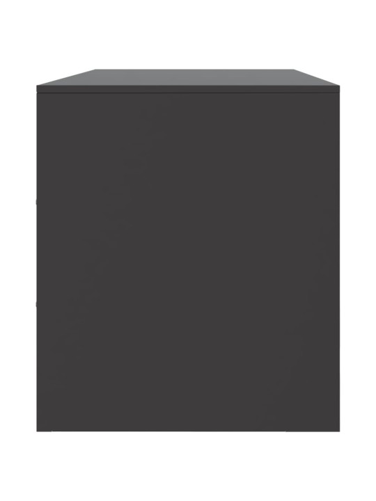 Tv skapītis, 99x39x44 cm, tērauds, melns