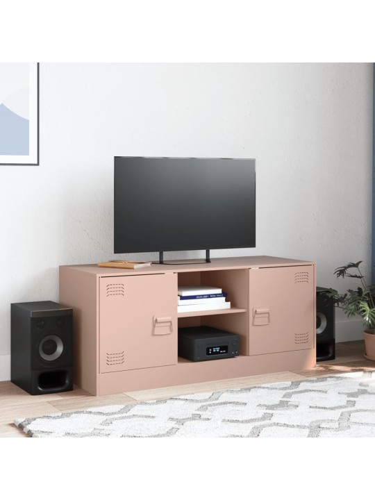 Tv skapītis, 99x39x44 cm, tērauds, rozā