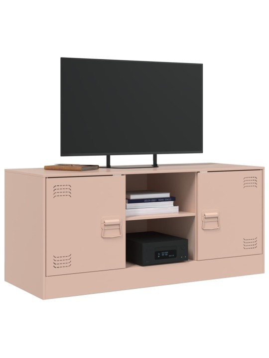 Tv skapītis, 99x39x44 cm, tērauds, rozā