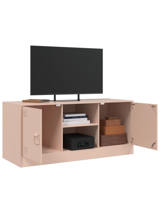 Tv skapītis, 99x39x44 cm, tērauds, rozā