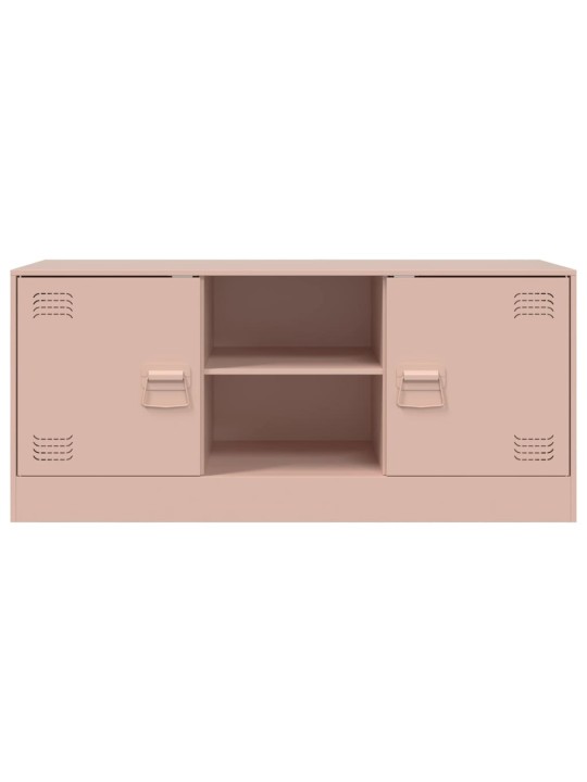 Tv skapītis, 99x39x44 cm, tērauds, rozā