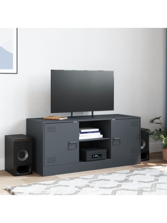 Tv skapītis, 99x39x44 cm, tērauds, antracītpelēks