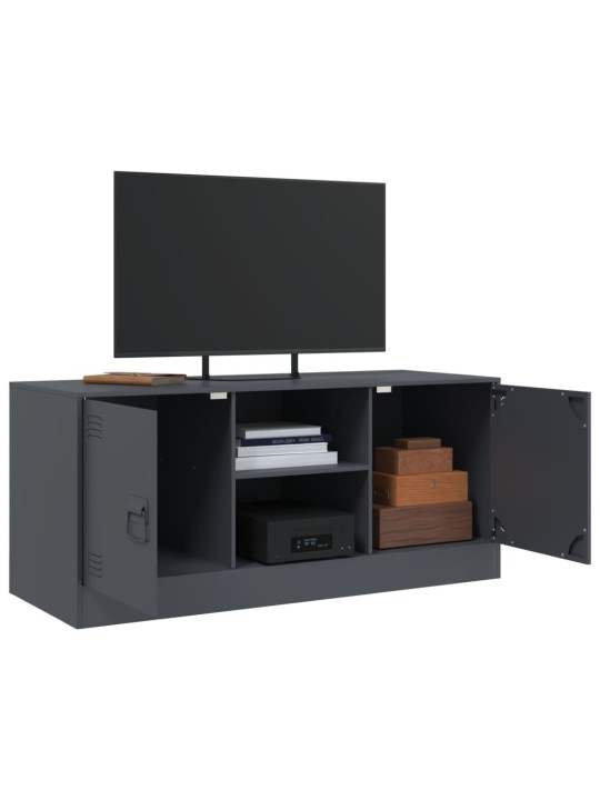 Tv skapītis, 99x39x44 cm, tērauds, antracītpelēks