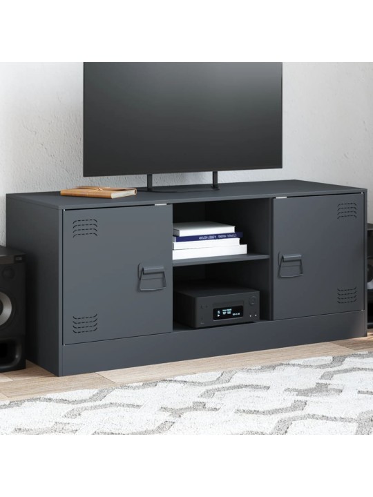 Tv skapītis, 99x39x44 cm, tērauds, antracītpelēks