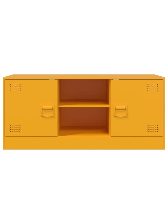 Tv skapītis, 99x39x44 cm, tērauds, sinepju dzeltens