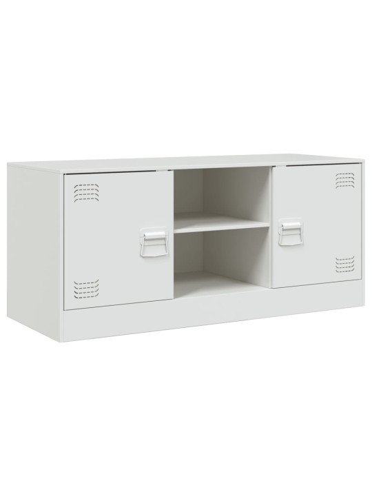 Tv skapītis, 99x39x44 cm, tērauds, balts