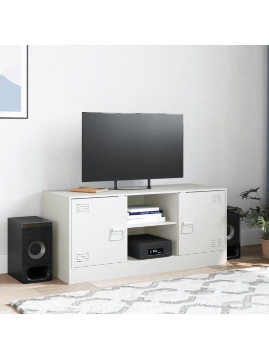 Tv skapītis, 99x39x44 cm, tērauds, balts