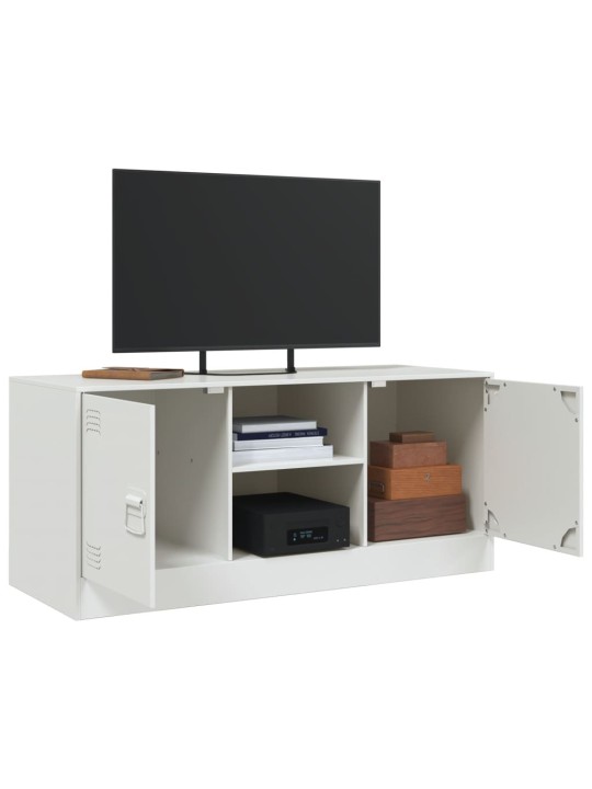 Tv skapītis, 99x39x44 cm, tērauds, balts