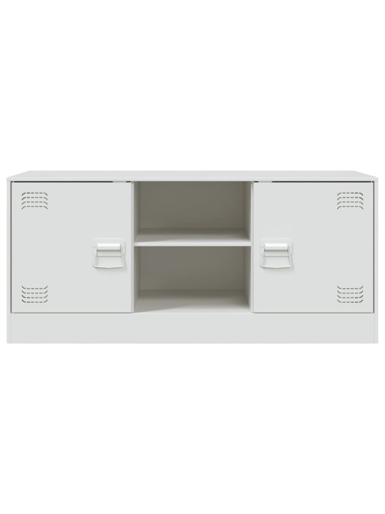 Tv skapītis, 99x39x44 cm, tērauds, balts