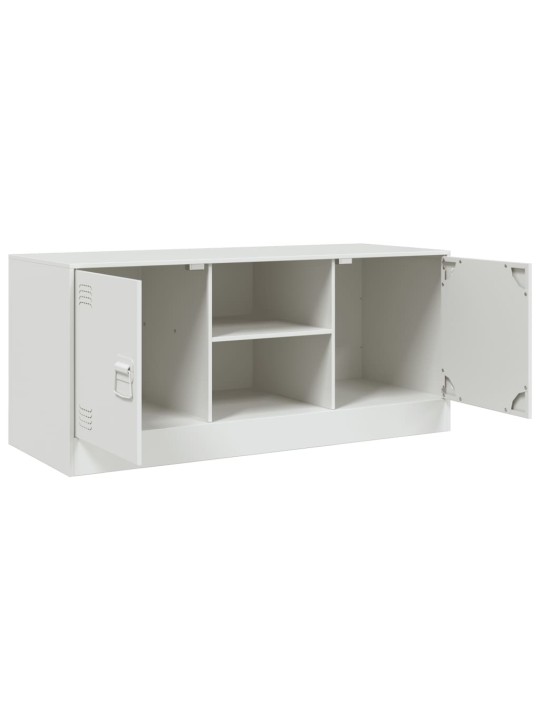 Tv skapītis, 99x39x44 cm, tērauds, balts