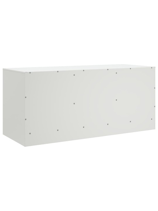 Tv skapītis, 99x39x44 cm, tērauds, balts