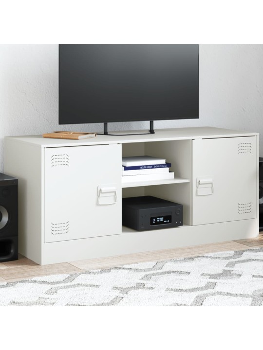 Tv skapītis, 99x39x44 cm, tērauds, balts