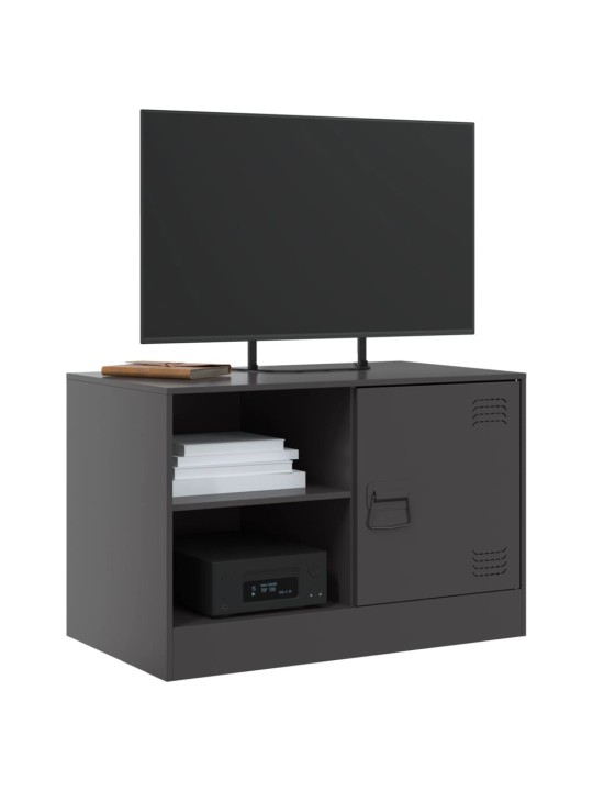 Tv skapītis, 67x39x44 cm, tērauds, melns
