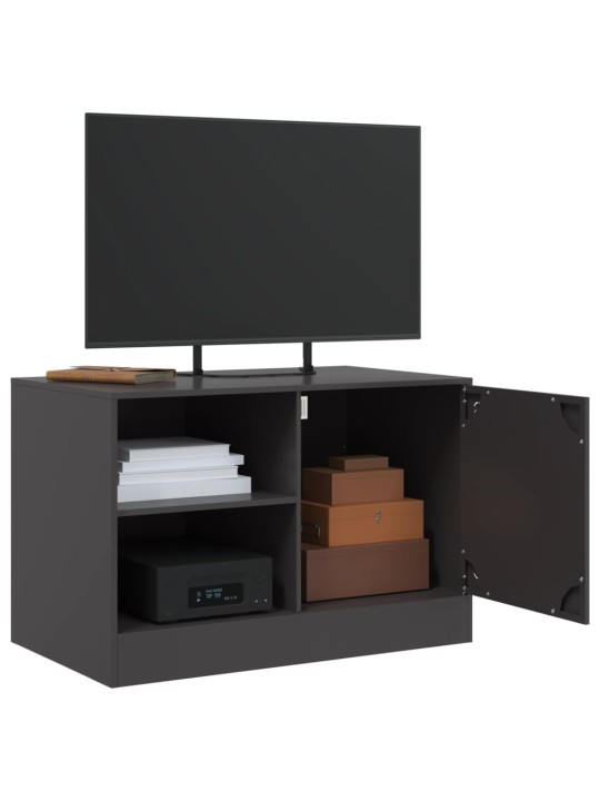Tv skapīši, 2 gab., melni, 67x39x44 cm, tērauds