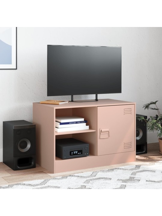 Tv skapītis, 67x39x44 cm, tērauds, rozā