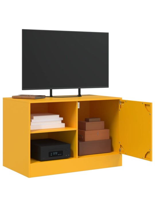 Tv skapītis, 67x39x44 cm, tērauds, sinepju dzeltens