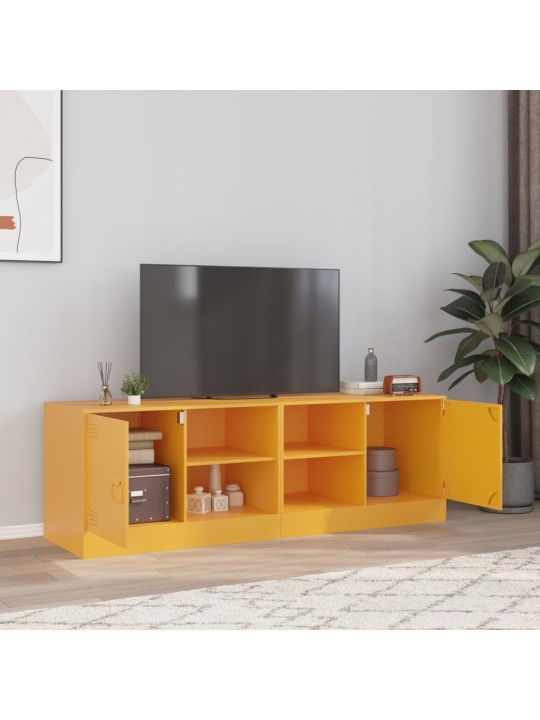 Tv skapīši, 2 gab., 67x39x44 cm, tērauds, sinepju dzelteni