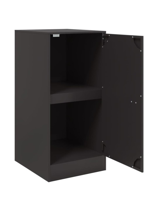 Kumode, melna, 34,5x39x73 cm, tērauds