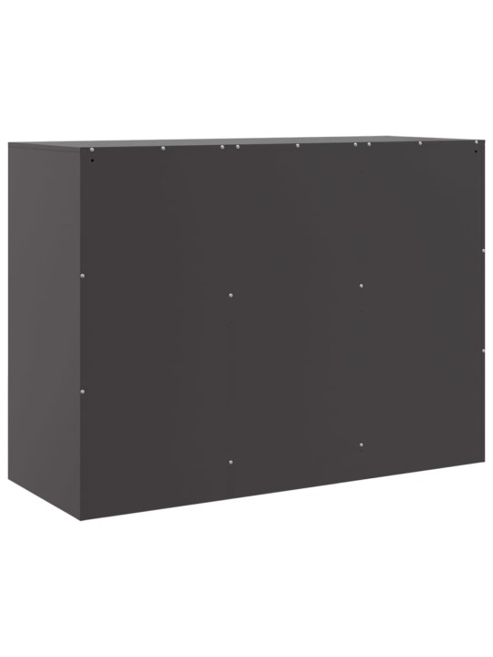 Kumode, melna, 99x39x73 cm, tērauds