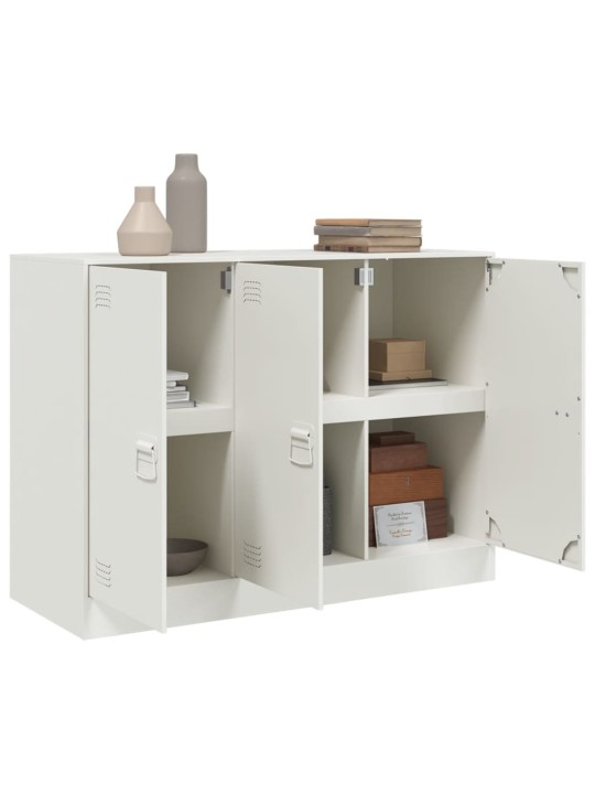 Kumode, balta, 99x39x73 cm, tērauds