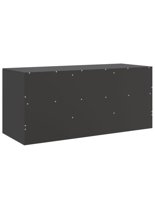 Tv skapītis, 99x39x44 cm, tērauds, melns