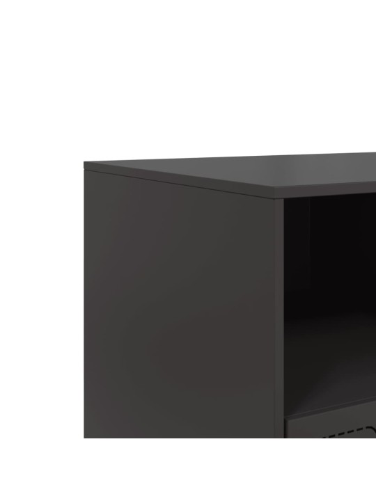 Tv skapītis, 99x39x44 cm, tērauds, melns