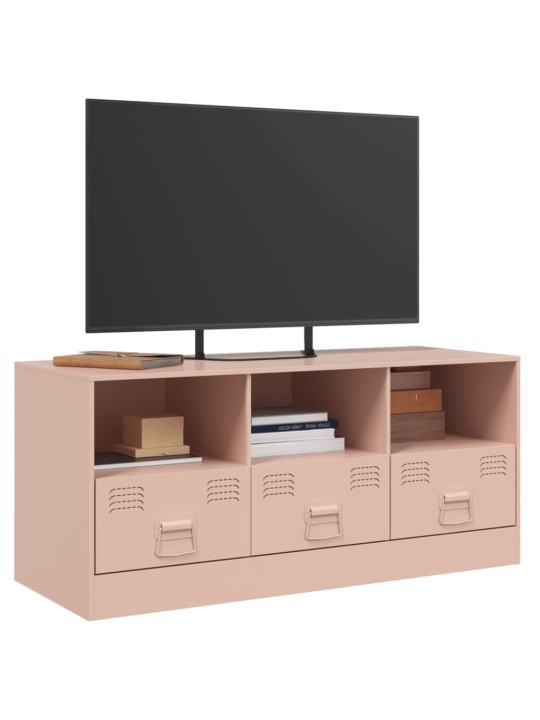 Tv skapītis, 99x39x44 cm, tērauds, rozā