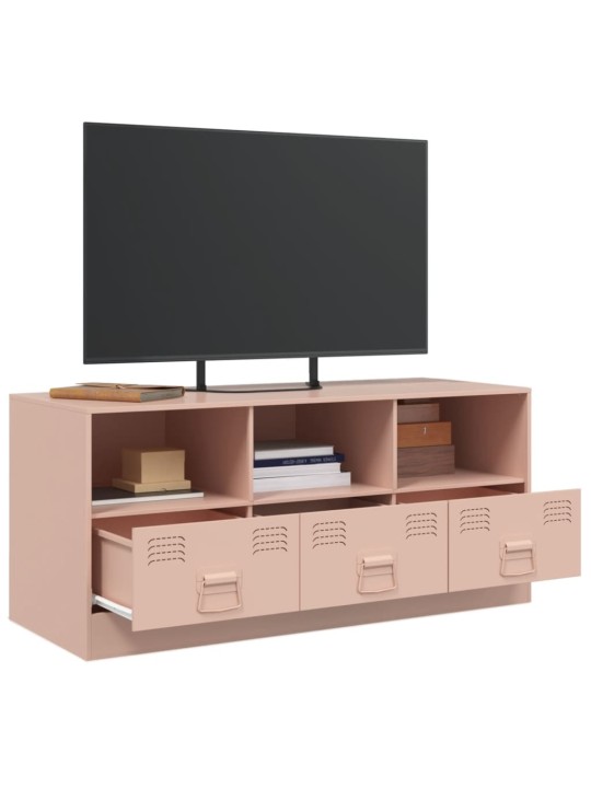 Tv skapītis, 99x39x44 cm, tērauds, rozā