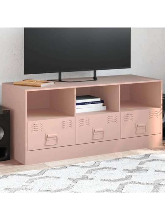 Tv skapītis, 99x39x44 cm, tērauds, rozā