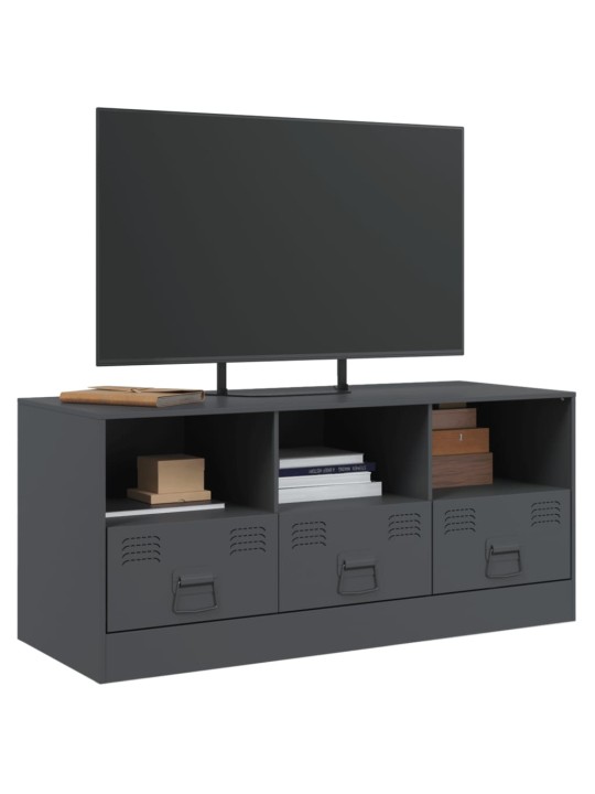 Tv skapītis, 99x39x44 cm, tērauds, antracītpelēks