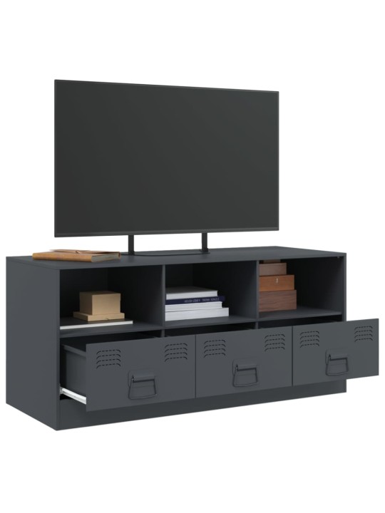 Tv skapītis, 99x39x44 cm, tērauds, antracītpelēks