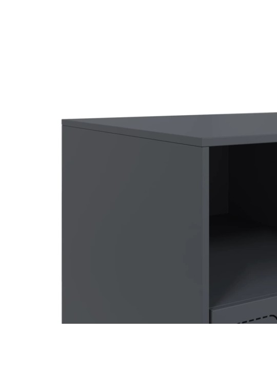 Tv skapītis, 99x39x44 cm, tērauds, antracītpelēks