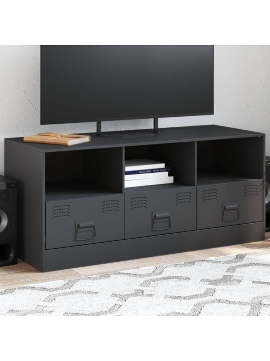 Tv skapītis, 99x39x44 cm, tērauds, antracītpelēks