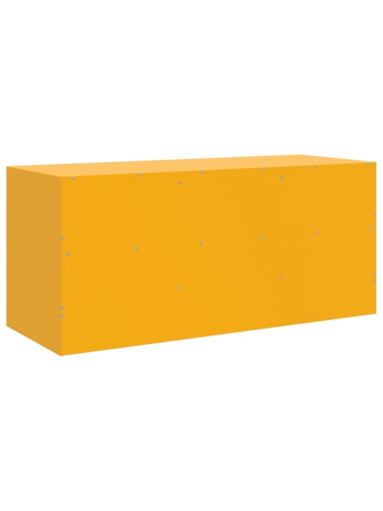 Tv skapītis, 99x39x44 cm, tērauds, sinepju dzeltens