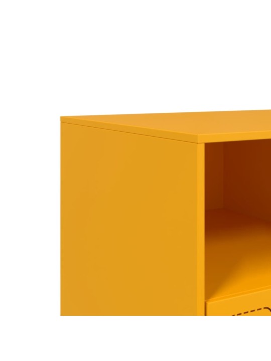 Tv skapītis, 99x39x44 cm, tērauds, sinepju dzeltens