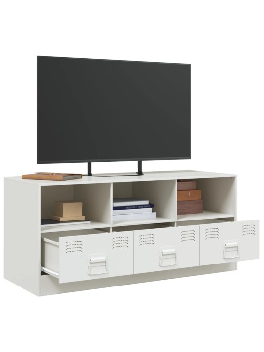 Tv skapītis, 99x39x44 cm, tērauds, balts
