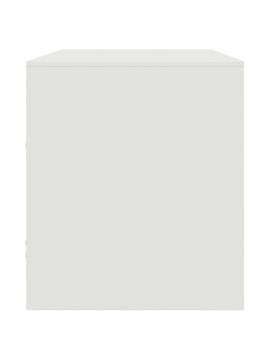 Tv skapītis, 99x39x44 cm, tērauds, balts
