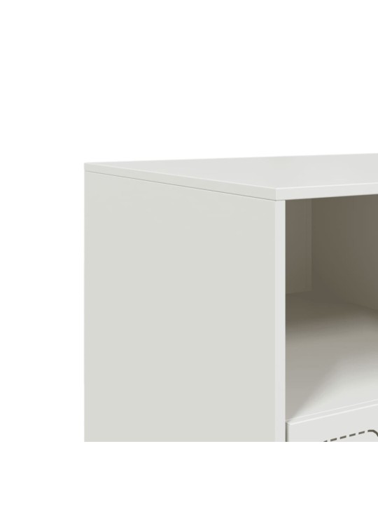Tv skapītis, 99x39x44 cm, tērauds, balts