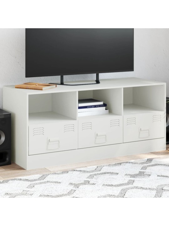 Tv skapītis, 99x39x44 cm, tērauds, balts