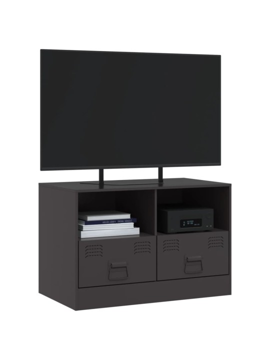 Tv skapītis, 67x39x44 cm, tērauds, melns