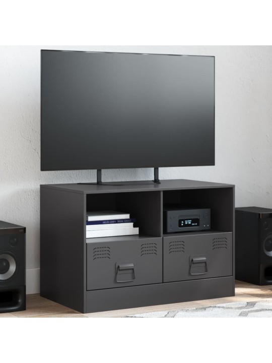 Tv skapītis, 67x39x44 cm, tērauds, melns