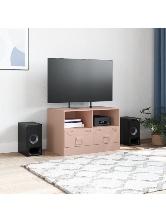 Tv skapītis, 67x39x44 cm, tērauds, rozā