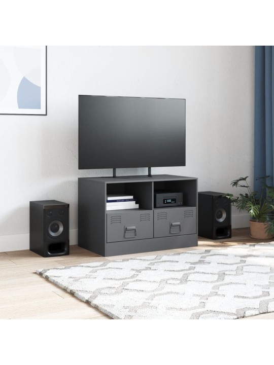 Tv skapītis, 67x39x44 cm, tērauds, antracītpelēks