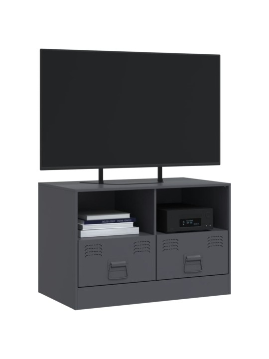 Tv skapītis, 67x39x44 cm, tērauds, antracītpelēks