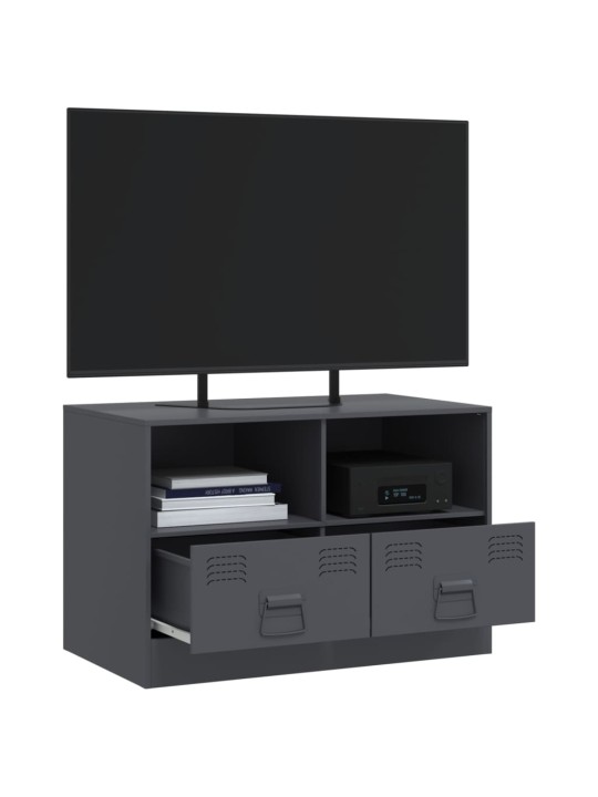Tv skapītis, 67x39x44 cm, tērauds, antracītpelēks