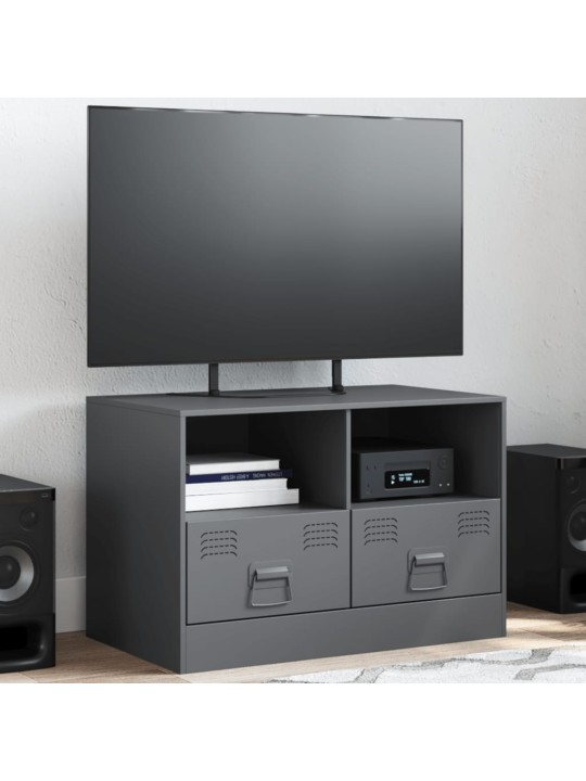 Tv skapītis, 67x39x44 cm, tērauds, antracītpelēks