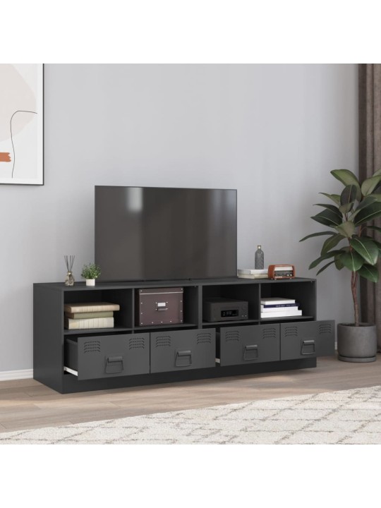 Tv skapīši, 2 gab., antracītpelēki, 67x39x44 cm, tērauds