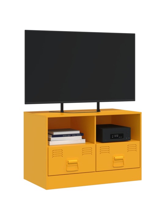 Tv skapītis, 67x39x44 cm, tērauds, sinepju dzeltens