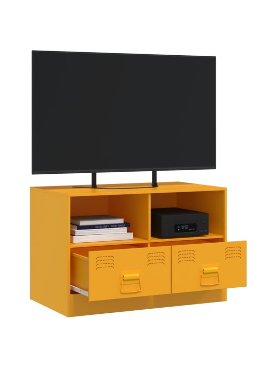 Tv skapītis, 67x39x44 cm, tērauds, sinepju dzeltens